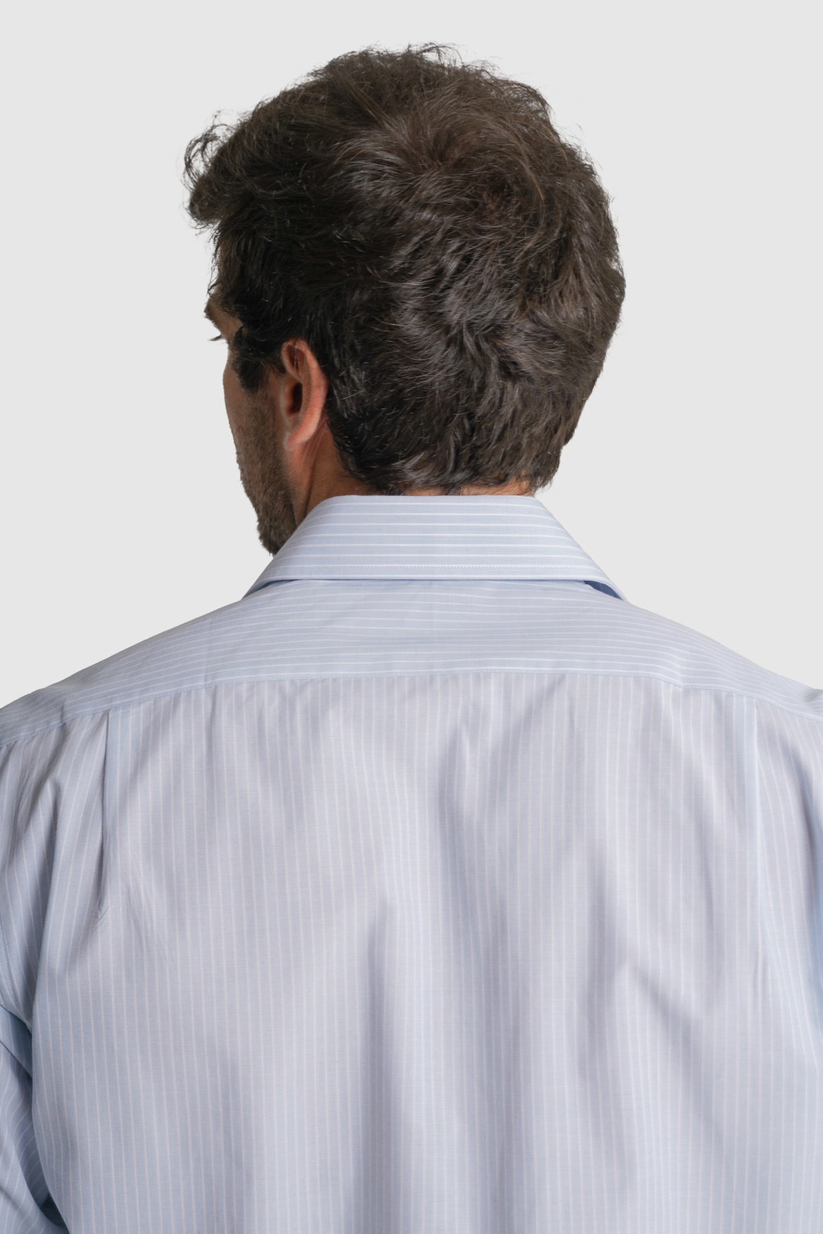 CAMISA DOBBY CLASSIC FIT AZUL ÀS RISCAS MR. BLUE