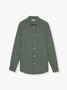 CAMISA LINHO TAILORED FIT VERDE LISA MARK BELLUCCI