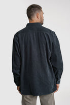 SOBRECAMISA BOMBAZINE REGULAR FIT AZUL LISA MARK BELLUCCI