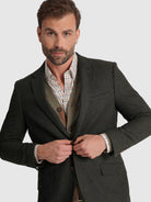 BLAZER LÃ VERDE LISO MR. BLUE