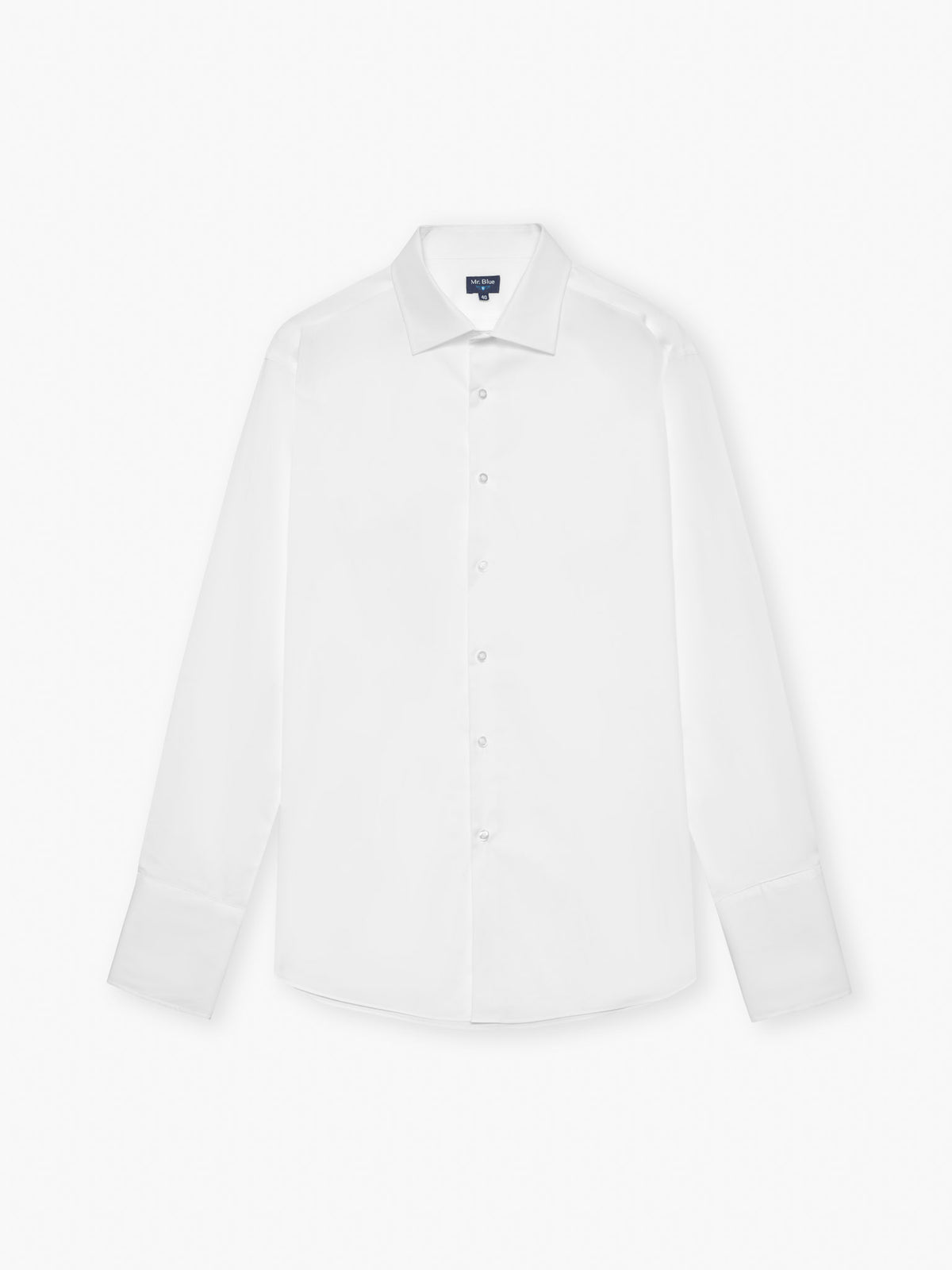 CAMISA CLASSIC FIT BRANCA LISA MR. BLUE