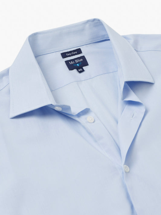 CAMISA POPELINE CLASSIC FIT AZUL ÀS RISCAS MR. BLUE
