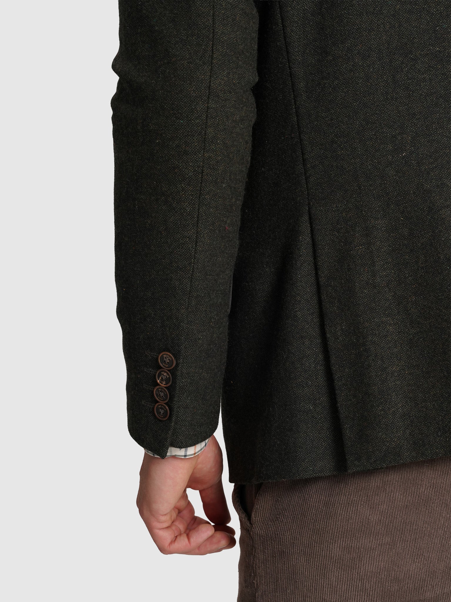 BLAZER LÃ VERDE LISO MR. BLUE