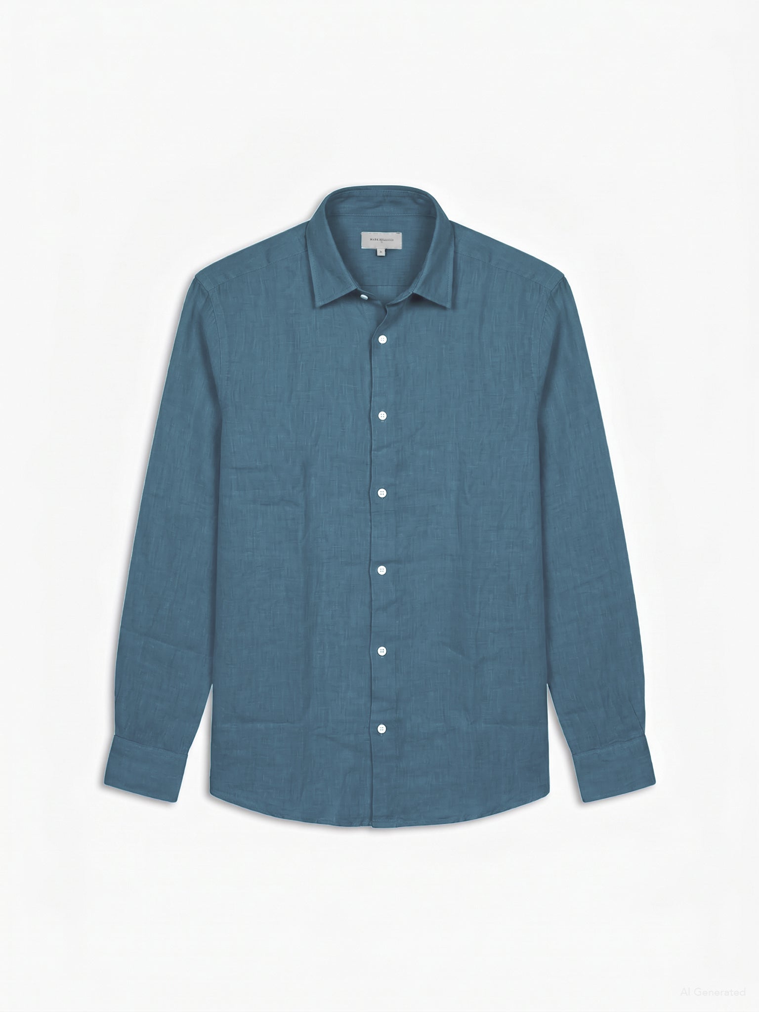 CAMISA LINHO TAILORED FIT AZUL LISA MARK BELLUCCI