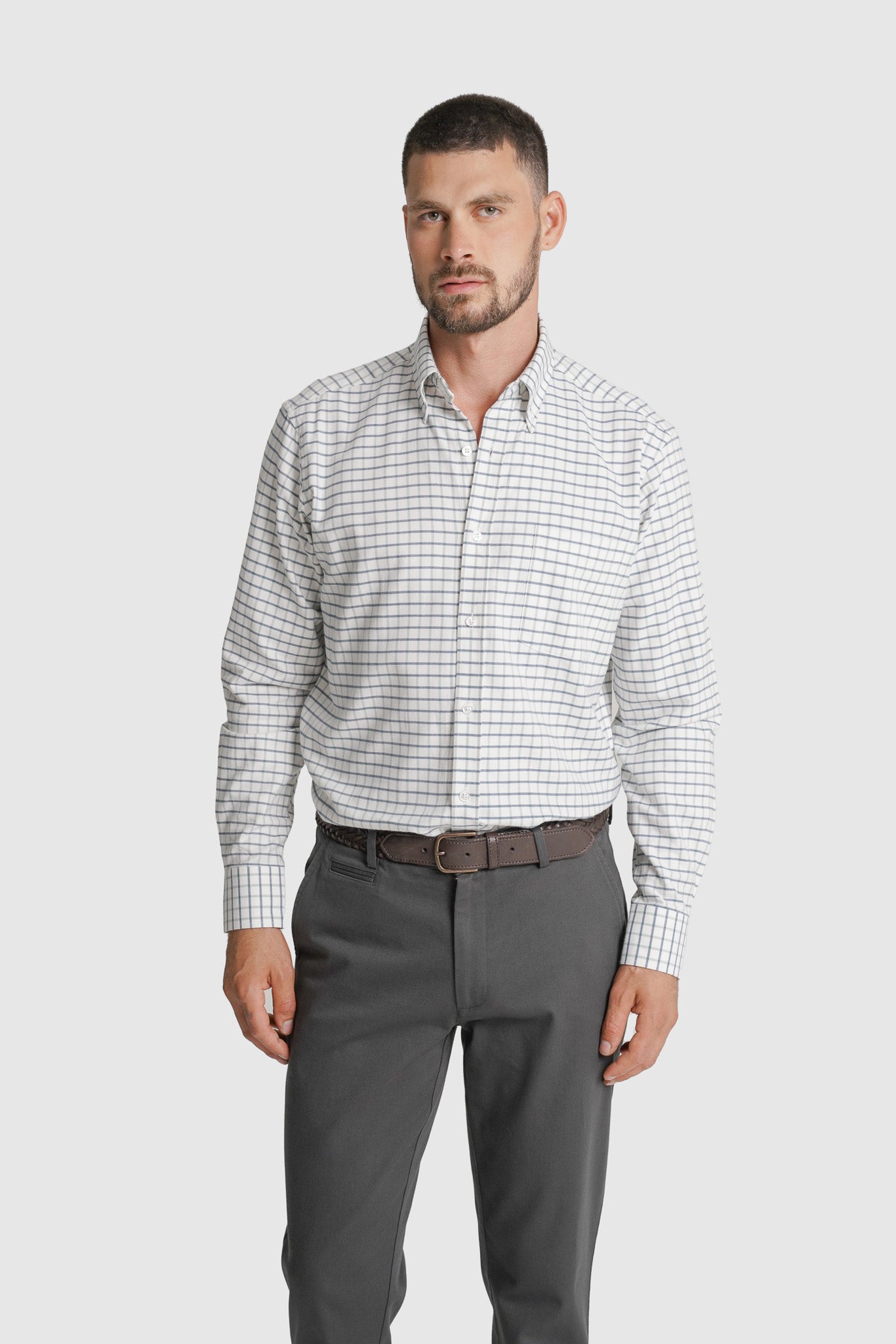 CAMISA FLANELA REGULAR FIT AZUL AO QUADRADO MR. BLUE