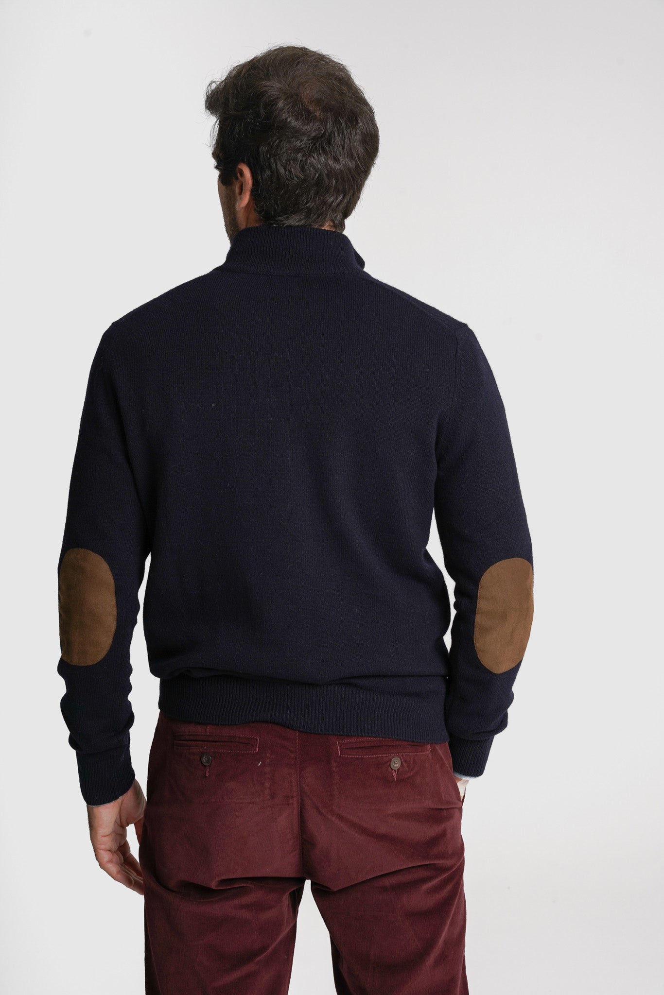 PULLOVER LÃ REGULAR FIT AZUL LISO MR. BLUE