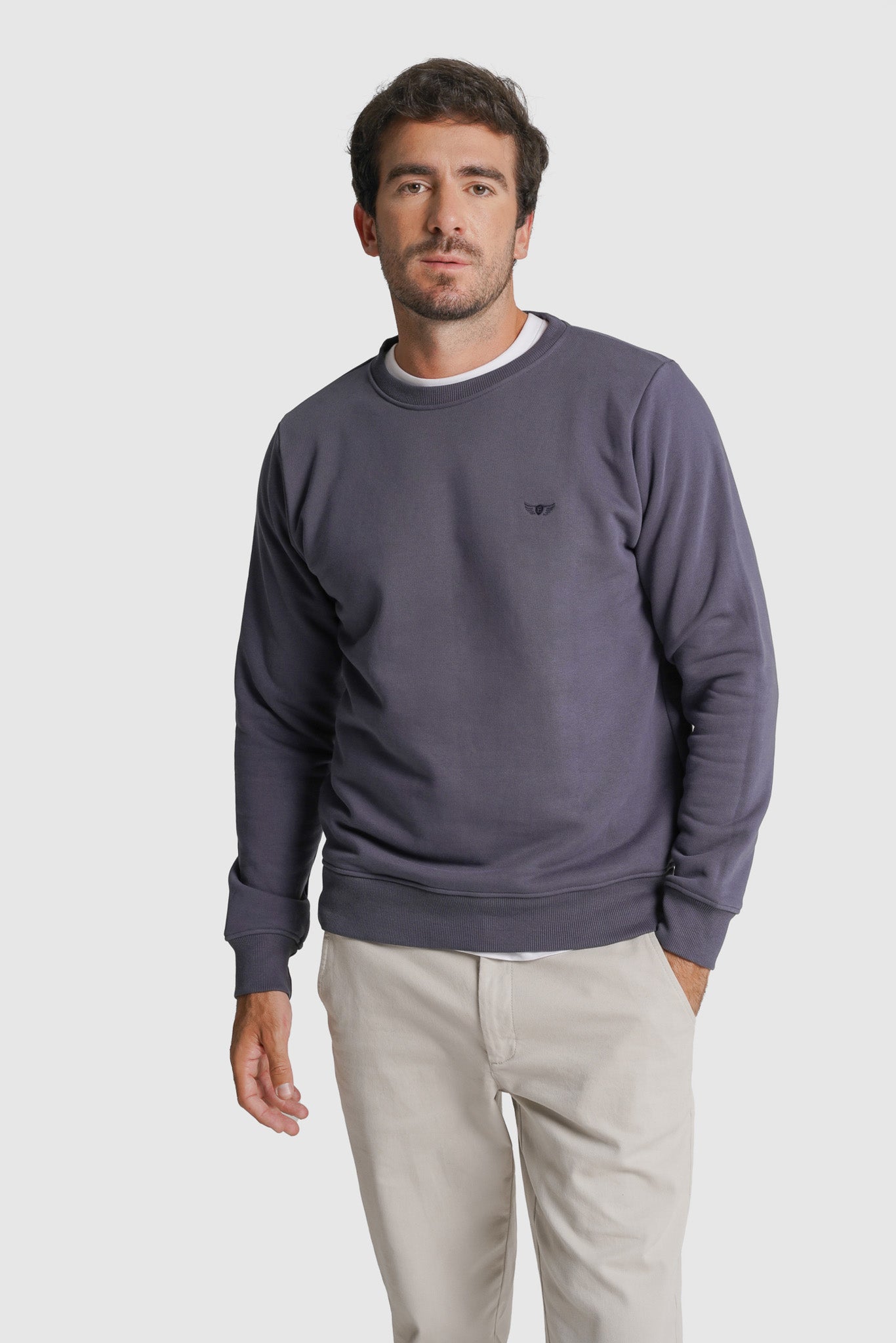HOODIE ALGODÃO AZUL LISO MR. BLUE