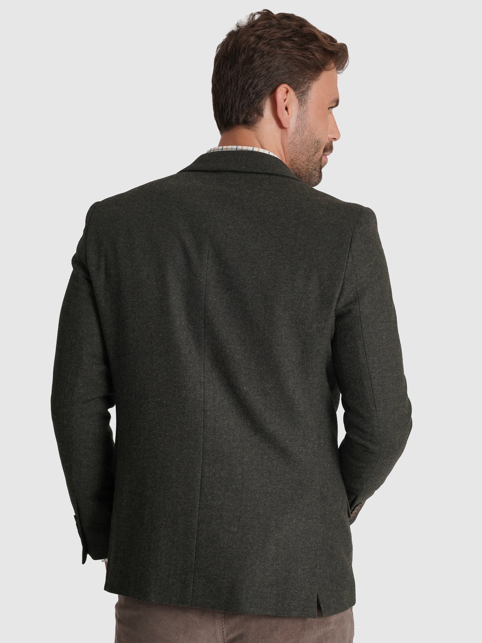 BLAZER LÃ VERDE LISO MR. BLUE