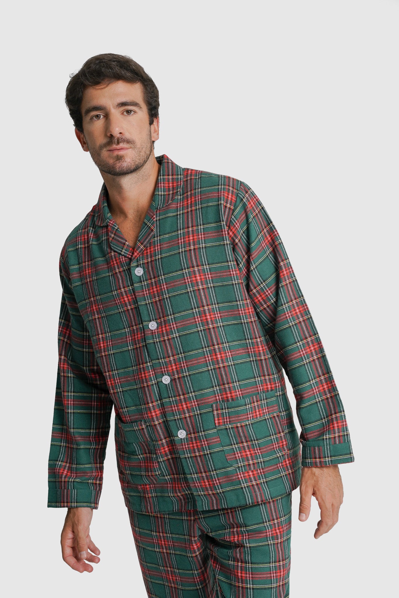 PIJAMA ALGODÃO CLASSIC FIT BORDEAUX AO QUADRADO MR. BLUE
