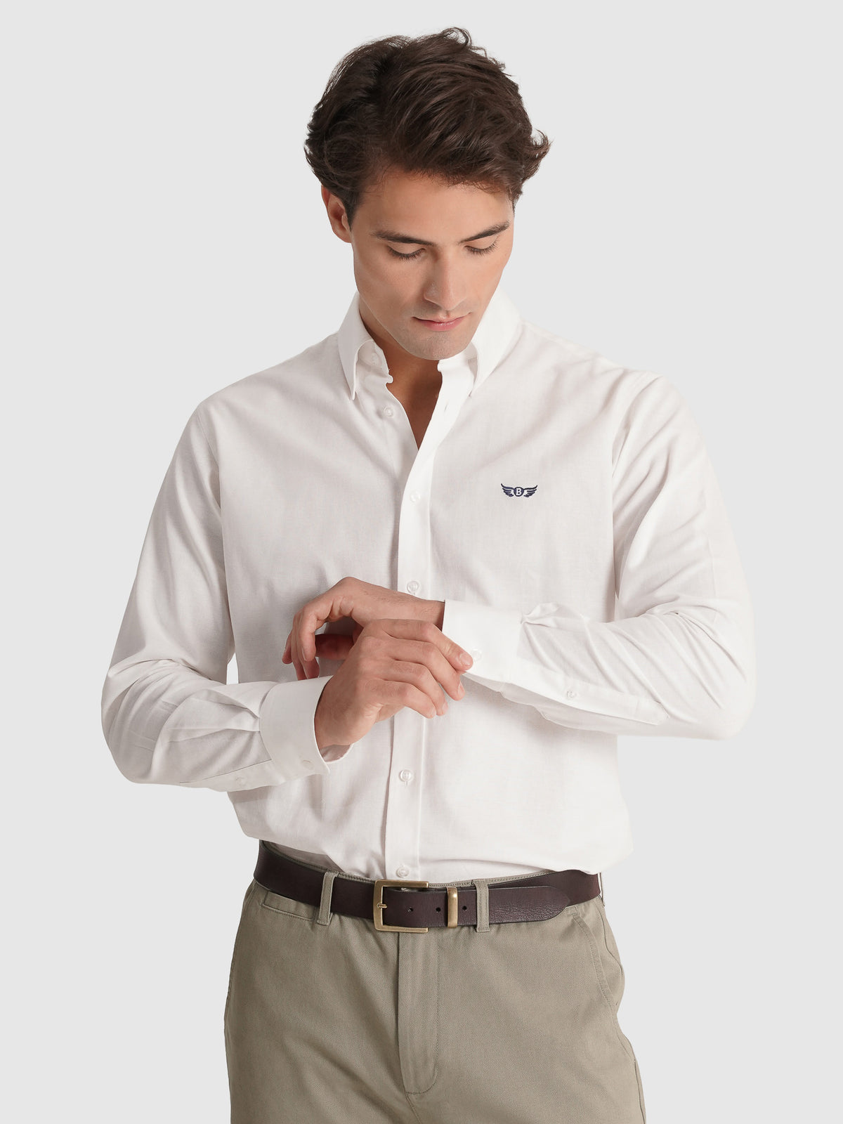CAMISA OXFORD REGULAR FIT BRANCA LISA MR. BLUE