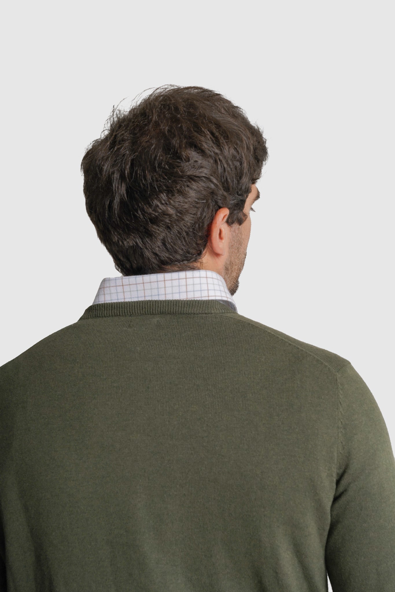PULLOVER CAXEMIRA REGULAR FIT VERDE LISO MR. BLUE