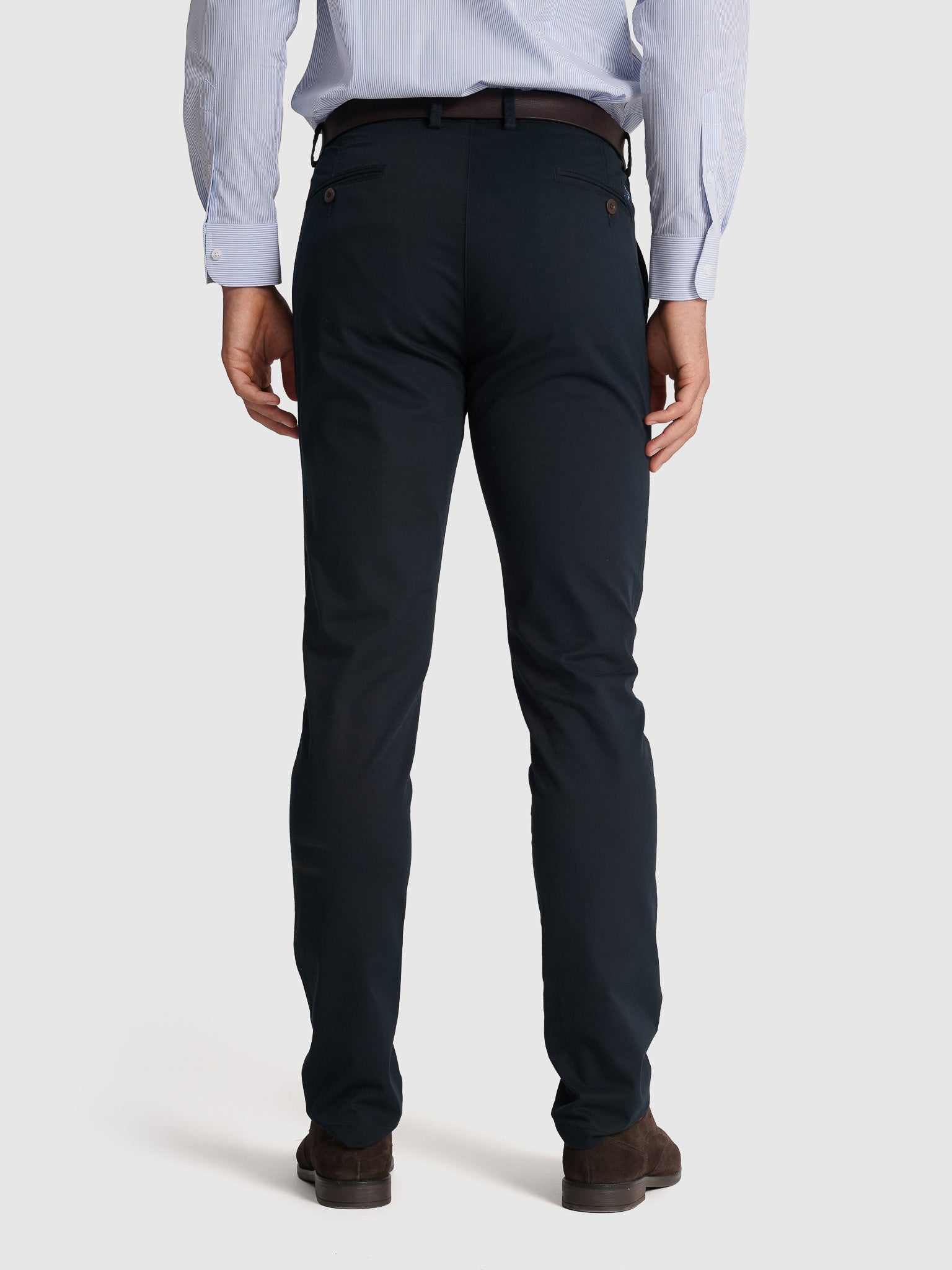 CALÇAS ALGODÃO SLIM FIT AZUIS LISAS MR. BLUE