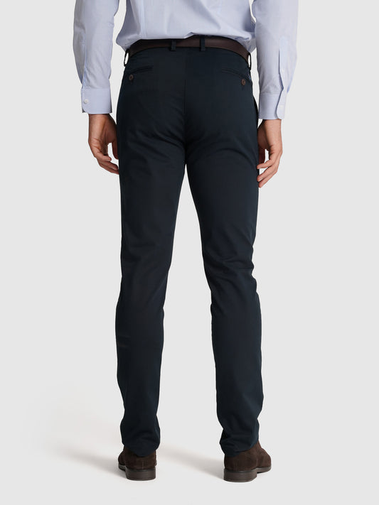 CALÇAS ALGODÃO SLIM FIT AZUIS LISAS MR. BLUE