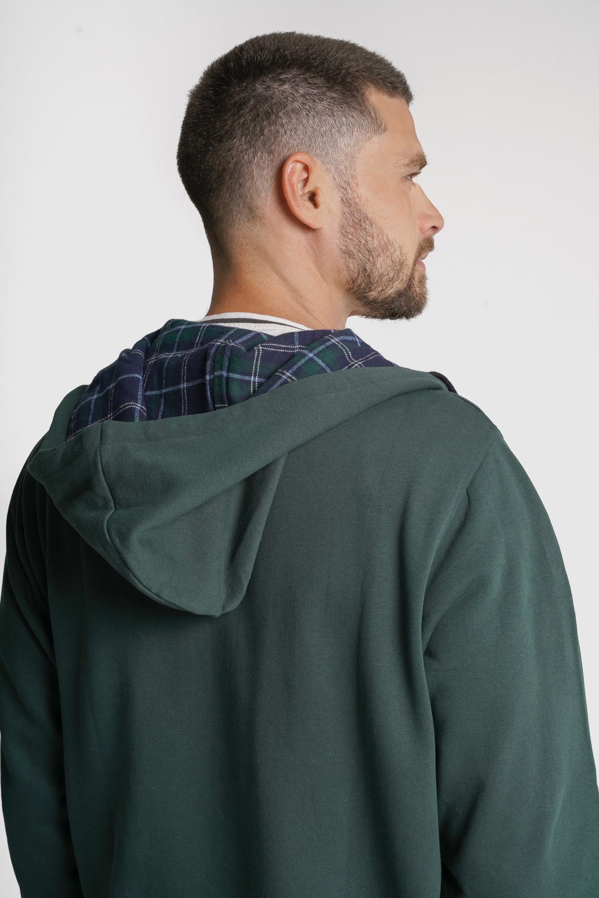 HOODIE ALGODÃO VERDE LISO MR. BLUE