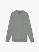 PULLOVER LÃ REGULAR FIT CINZENTO LISO MR. BLUE