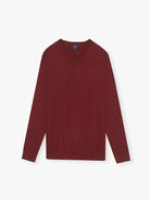 PULLOVER CAXEMIRA REGULAR FIT BORDEAUX LISO MR. BLUE
