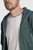 HOODIE ALGODÃO VERDE LISO MR. BLUE