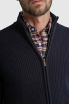 PULLOVER LÃ REGULAR FIT AZUL LISO MR. BLUE