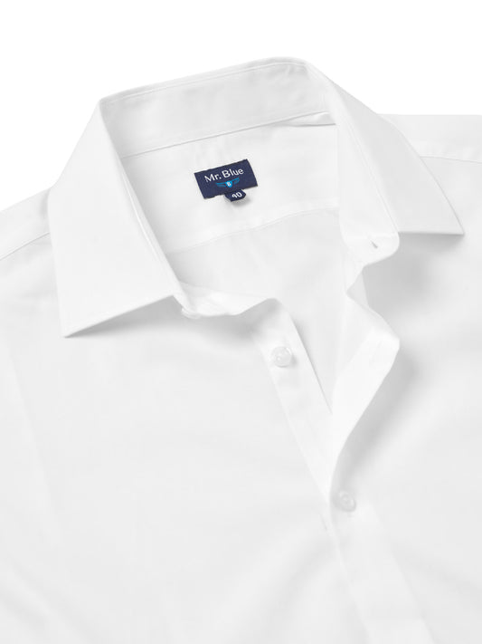 CAMISA CLASSIC FIT BRANCA LISA MR. BLUE