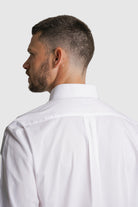 CAMISA POPELINE REGULAR FIT BRANCA LISA MR. BLUE