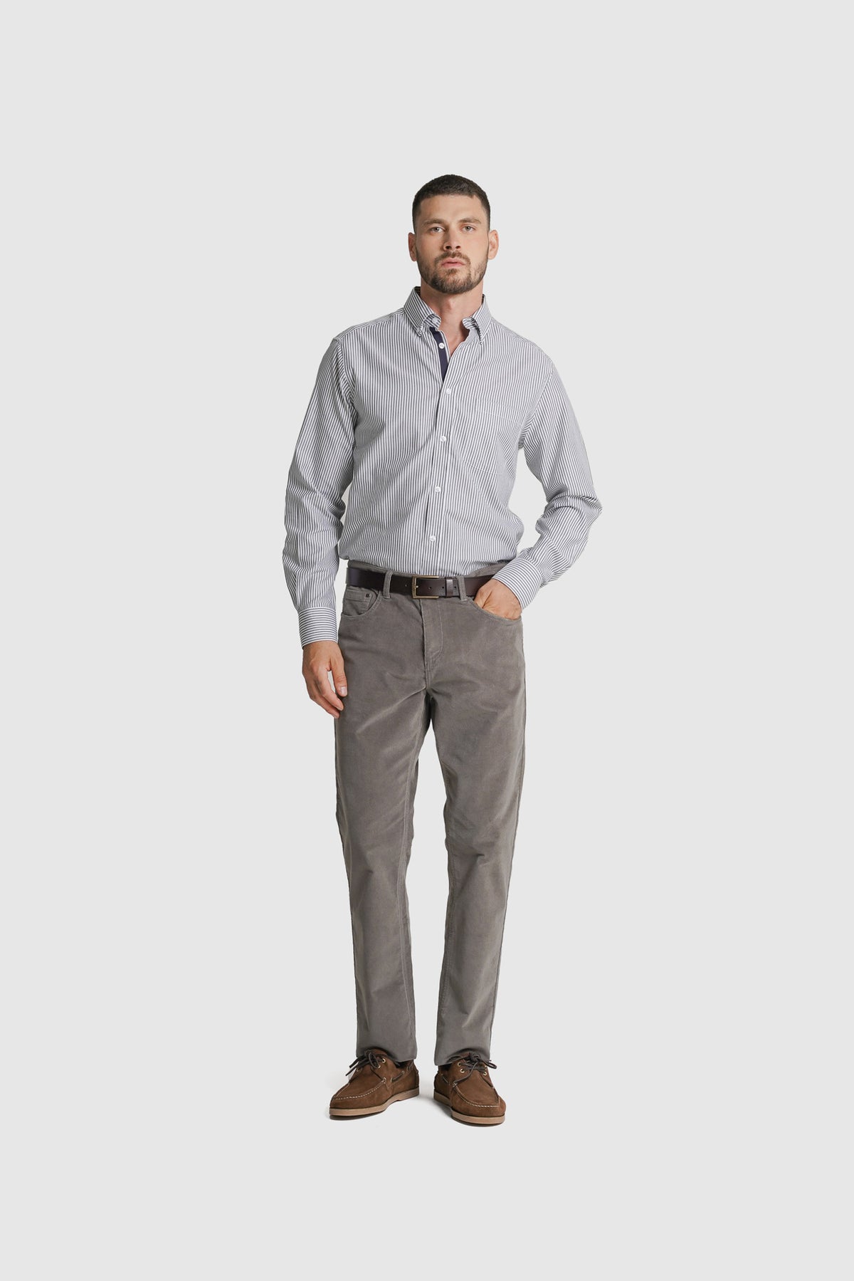 CALÇAS ALGODÃO SLIM FIT VERDES LISAS MR. BLUE