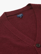 CARDIGAN LÃ REGULAR FIT BORDEAUX LISO MR. BLUE