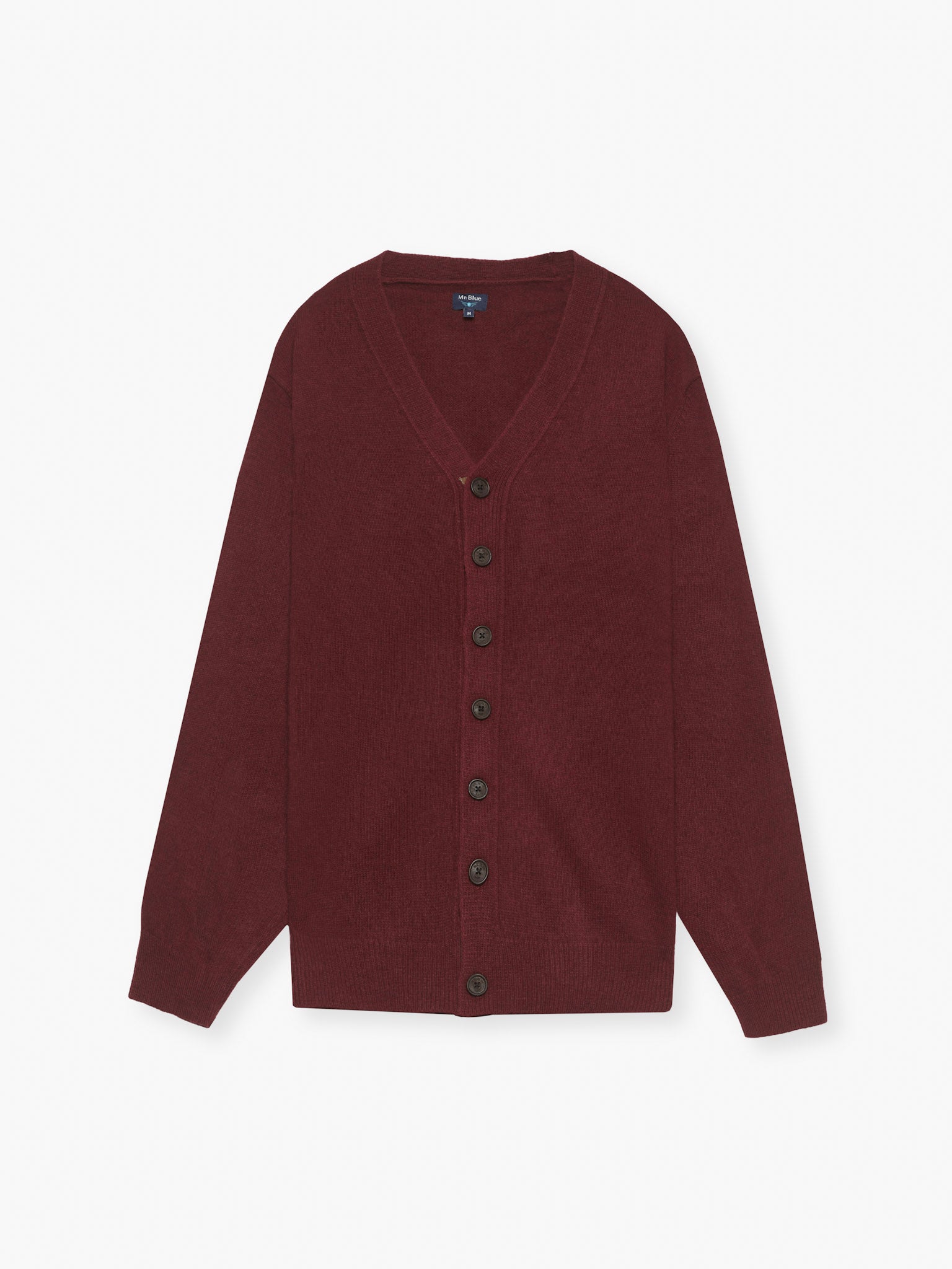 CARDIGAN LÃ REGULAR FIT BORDEAUX LISO MR. BLUE