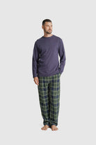 PIJAMA ALGODÃO REGULAR FIT AZUL AO QUADRADO MR. BLUE