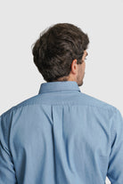 CAMISA GANGA REGULAR FIT AZUL LISA MR. BLUE