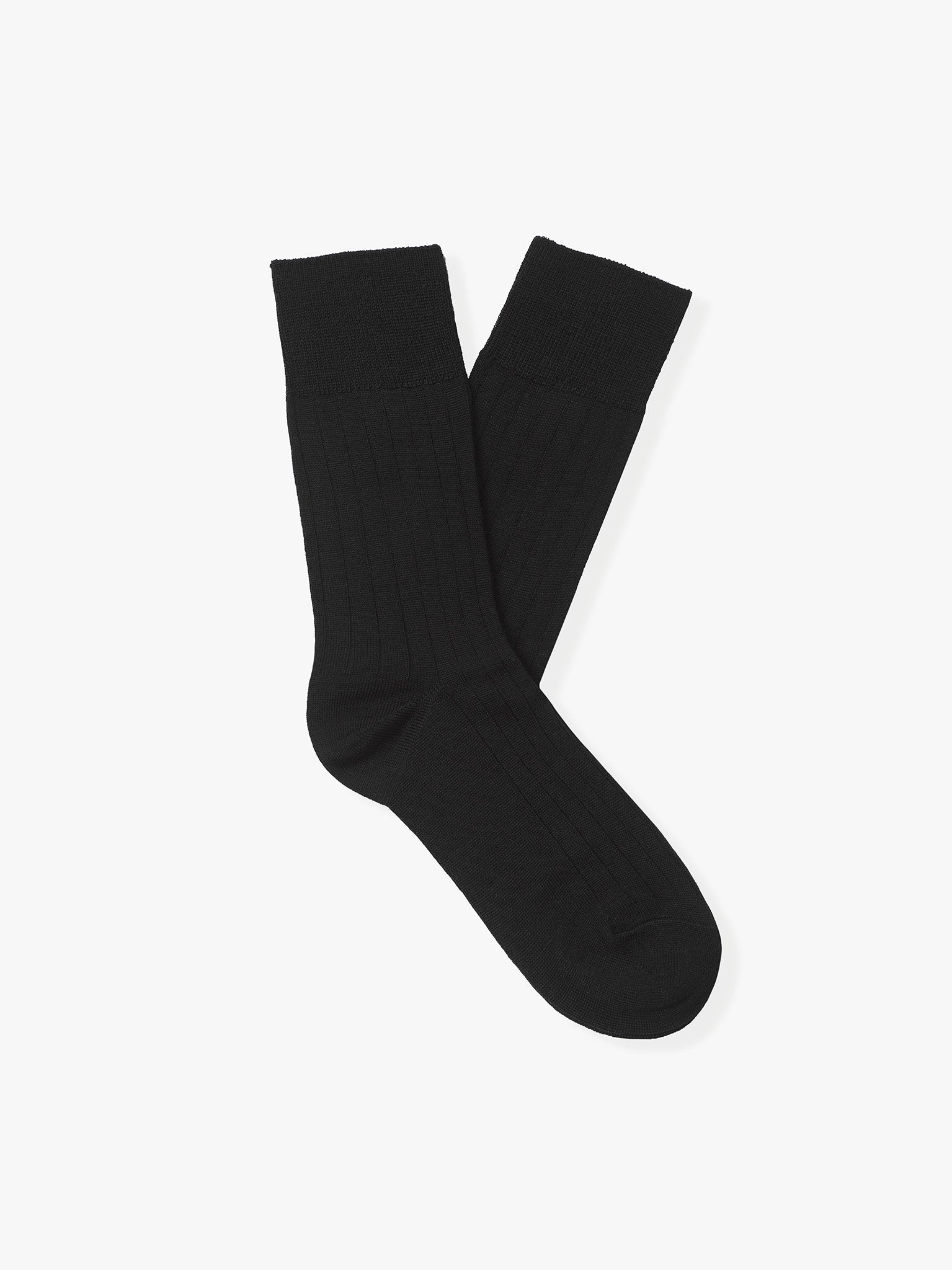 MEIAS LÃ PRETAS LISAS MR. BLUE
