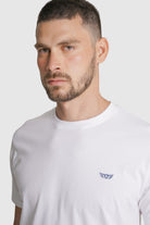 T-SHIRT ALGODÃO BRANCA LISA MR. BLUE