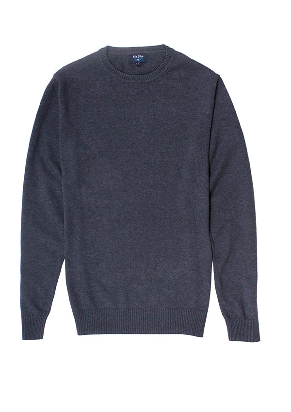 Pullover cotton smooth gray