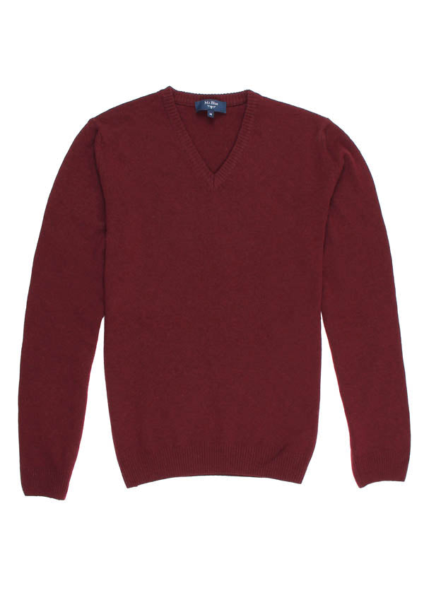 Pullover Vermelho Decote em V