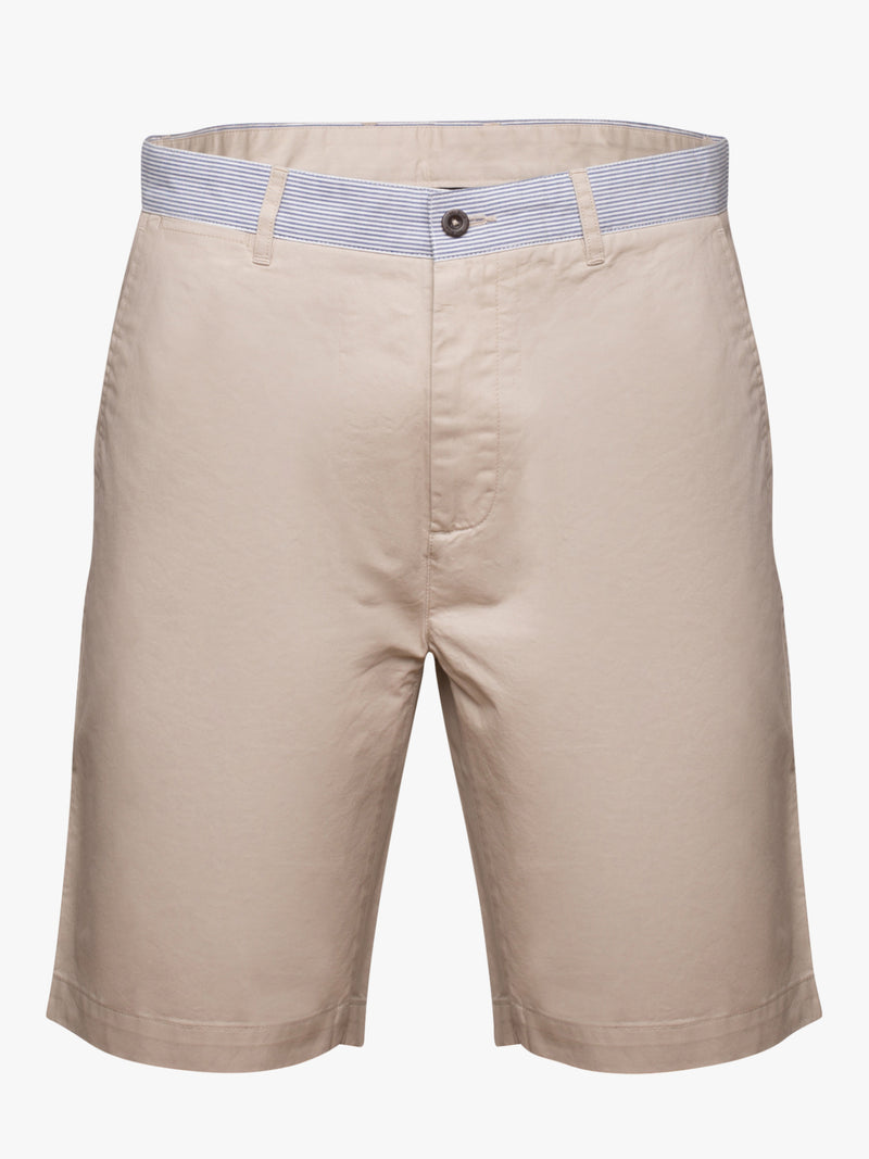 Smooth beige bermuda shorts