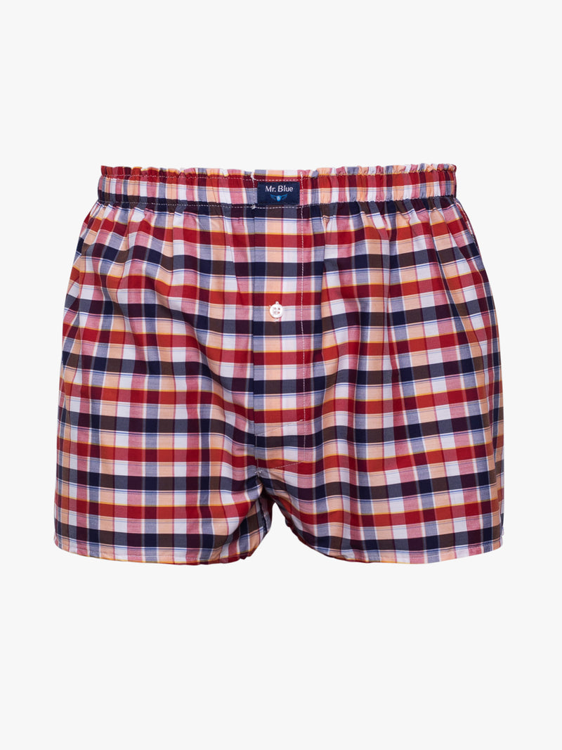 Blue, red and yellow classic square boxers