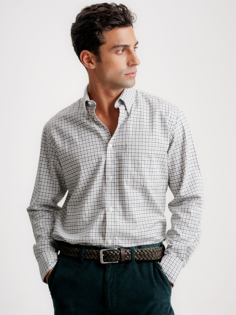 Camisa Regular Fit Twill Verde