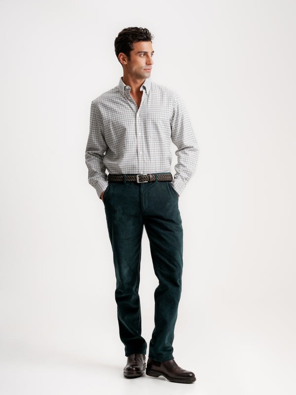 Regular Fit Twill Shirt Green