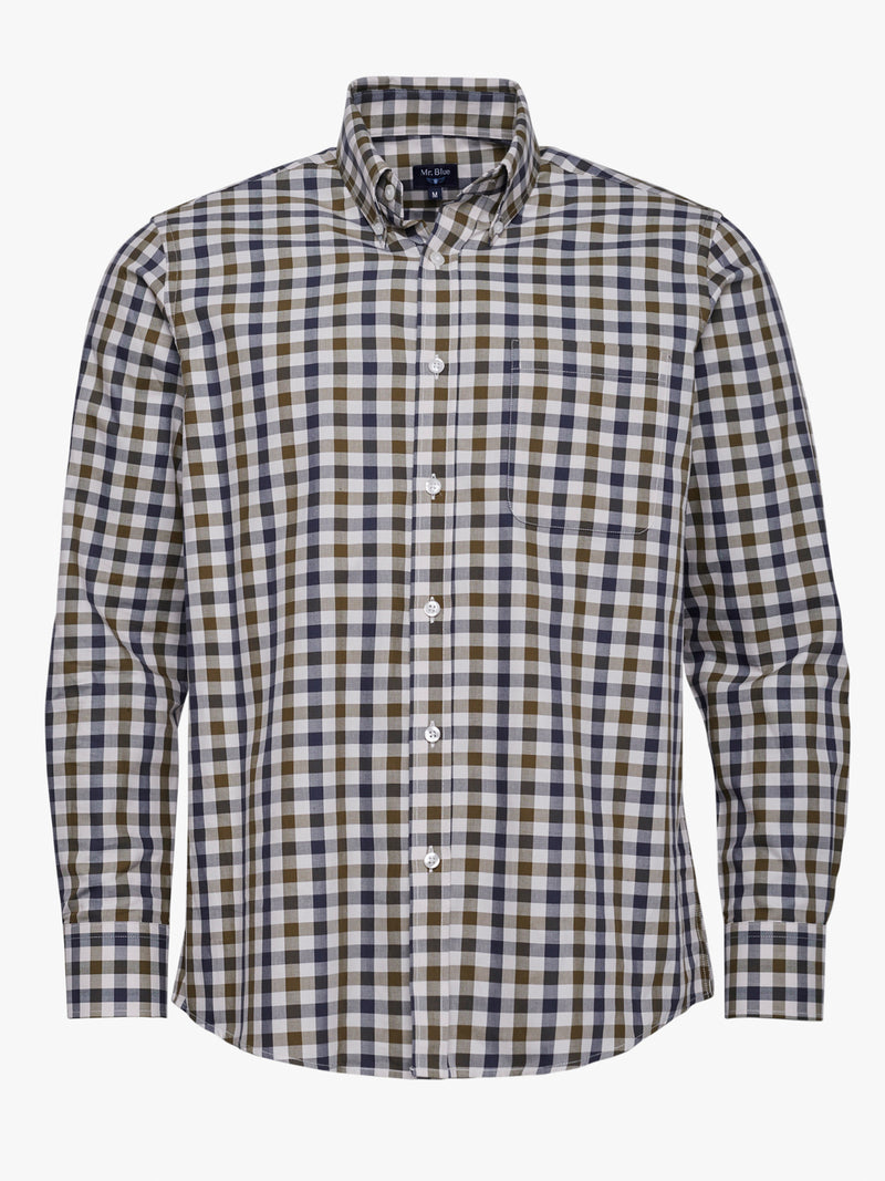 Regular Fit Twill Shirt Blue