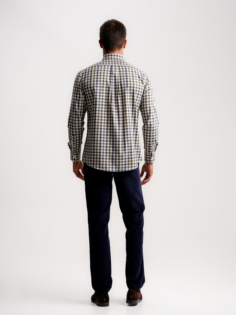 Regular Fit Twill Shirt Blue