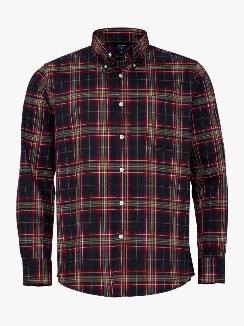 Regular Fit Blue Flannel Shirt