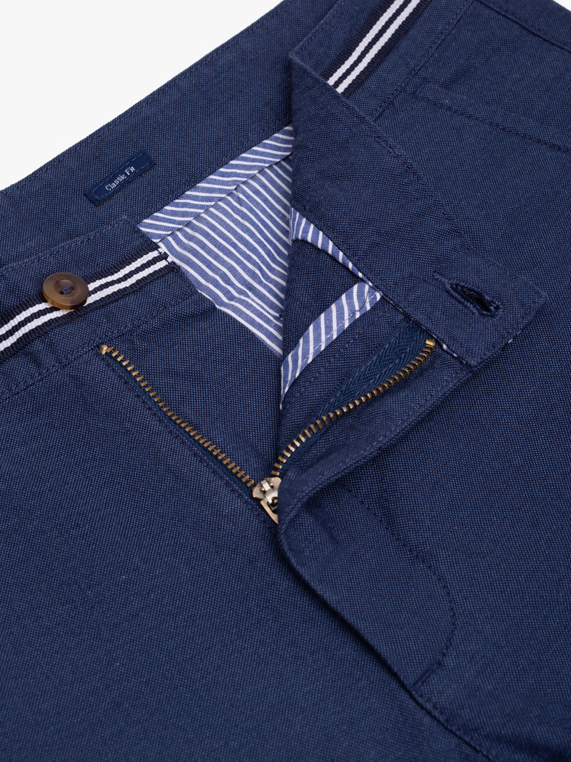 Blue Chino shorts in classic fit cotton