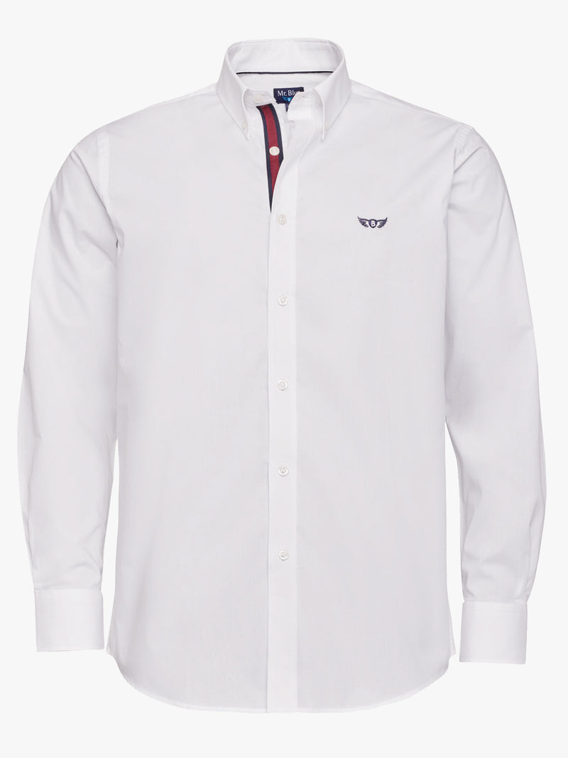 Poplin White Regular Fit Shirt
