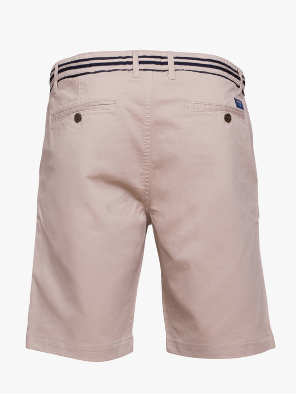 Canvas bermuda shorts plain beige