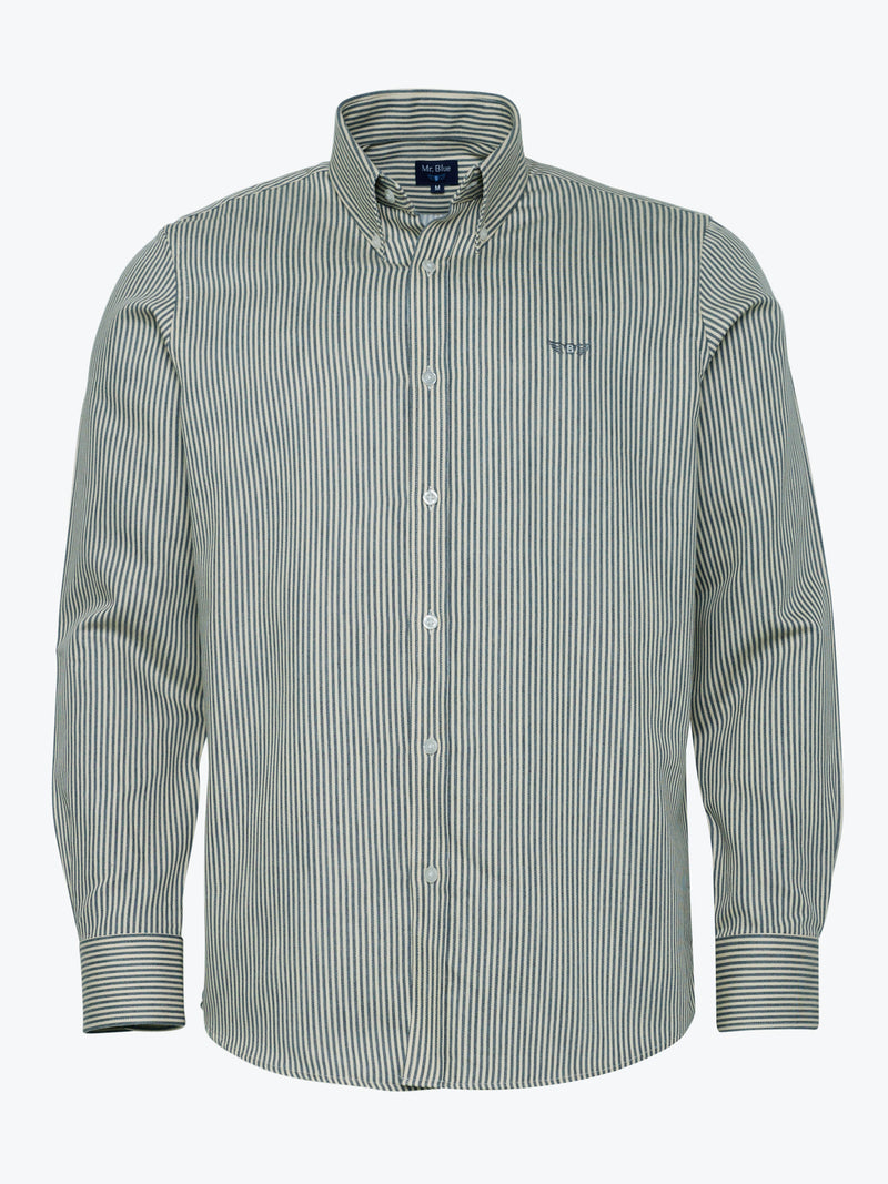 Grey Twill Regular Fit Shirt