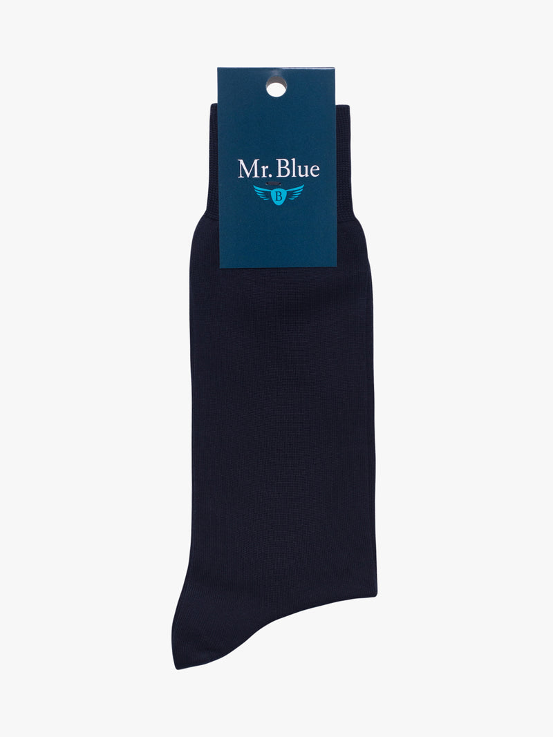 100% Cotton dark blue socks