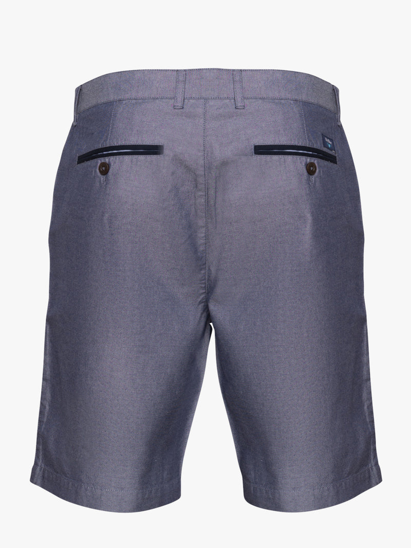 Smooth Oxford shorts blue gray