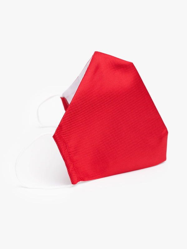 Máscara vermelha em algodão biodegradável