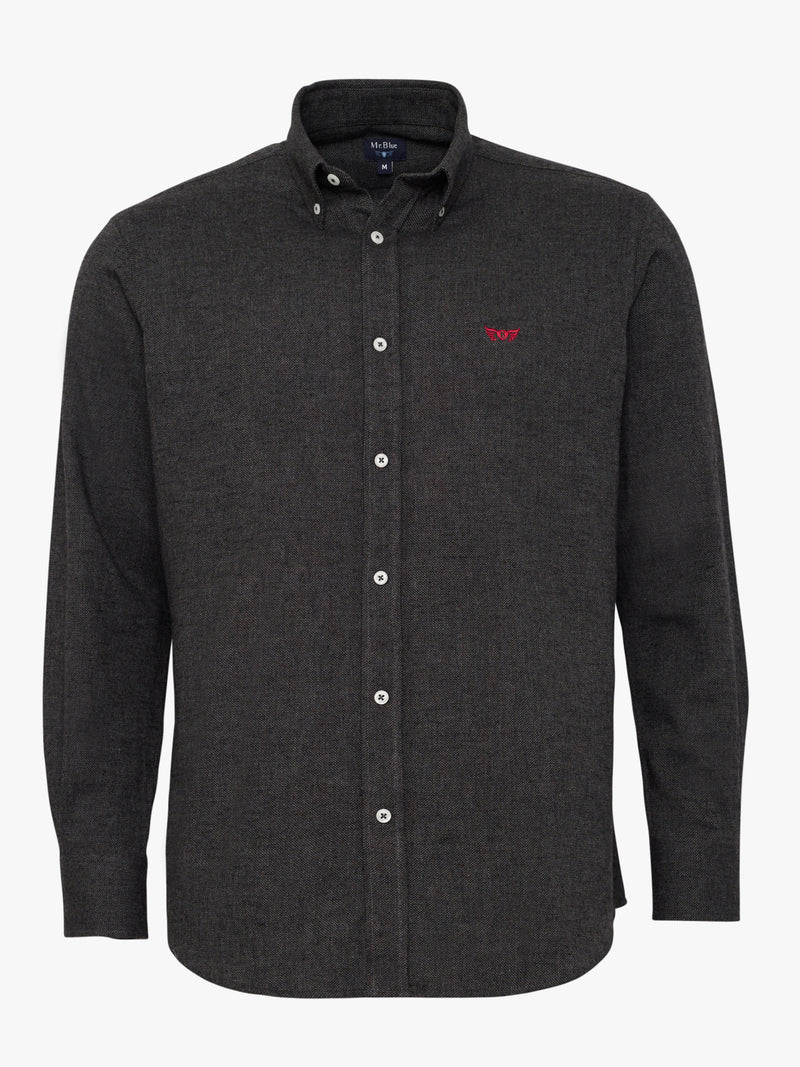 Regular Fit Dobby Grey Shirt