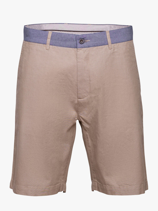 Oxford Bermuda shorts plain beige