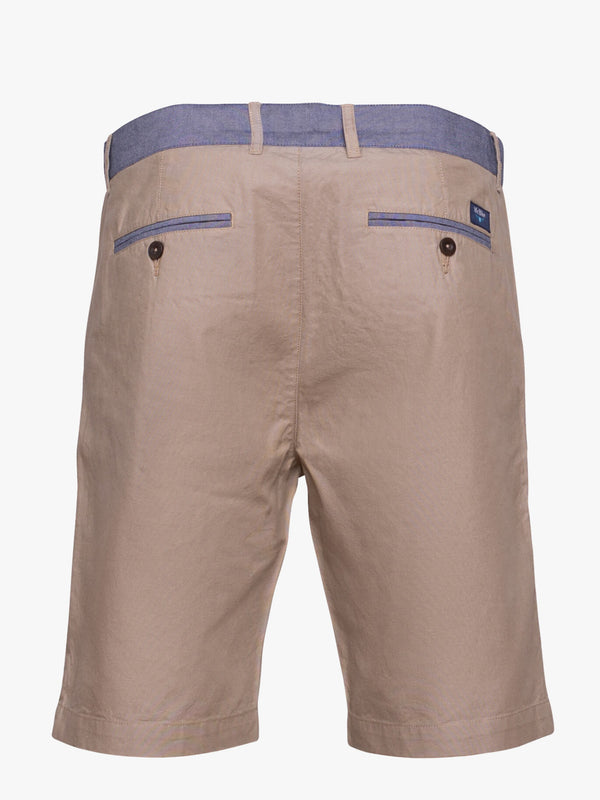 Oxford Bermuda shorts plain beige